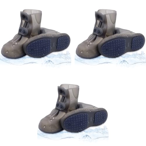 PALAY® Silicone Shoe Covers for Kids Men Women with Double-Breasted Anti-Slip Waterproof TPE Sole Wear-resistant Reusable for Rainy Season Size 10.5-11.5 3 PCS PALAY® Silicone Shoe Covers for Kids Men Women with Double-Breasted Anti-Slip Waterproof TPE Sole Wear-resistant Reusable for Rainy Season Size 10.5-11.5 3 PCS